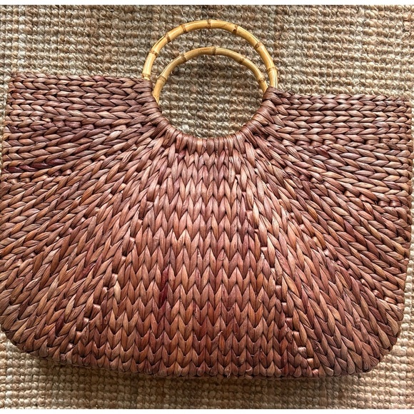Oversized straw bag - Picture 11 of 14